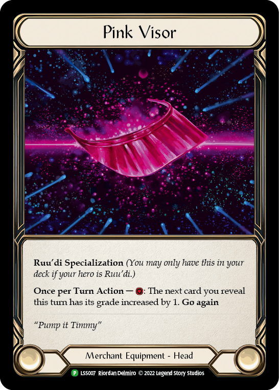 Pink Visor [LSS007] (Promo)  Cold Foil | Boutique FDB TCG