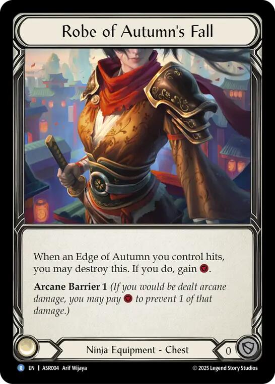 Robe of Autumn's Fall [ASR004] (Armory Deck: Ira)  Rainbow Foil | Boutique FDB TCG