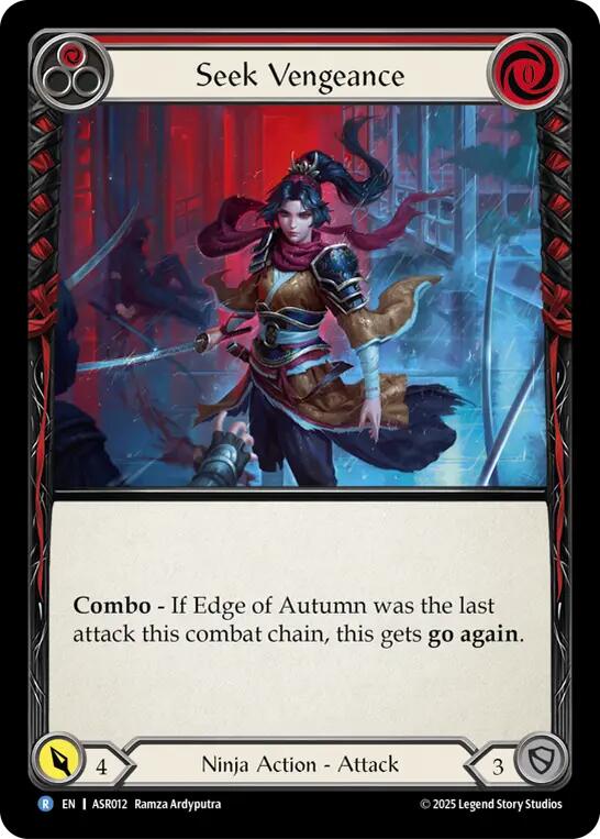 Seek Vengeance (Red) [ASR012] (Armory Deck: Ira) | Boutique FDB TCG