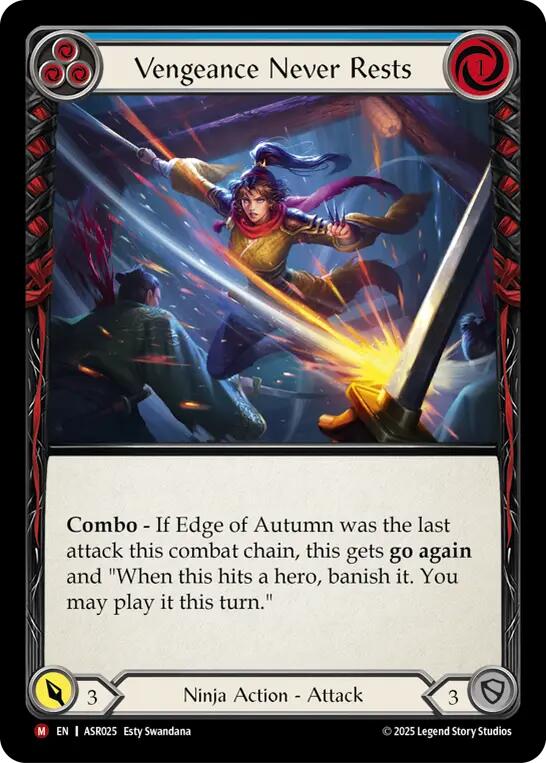 Vengeance Never Rests [ASR025] (Armory Deck: Ira) | Boutique FDB TCG