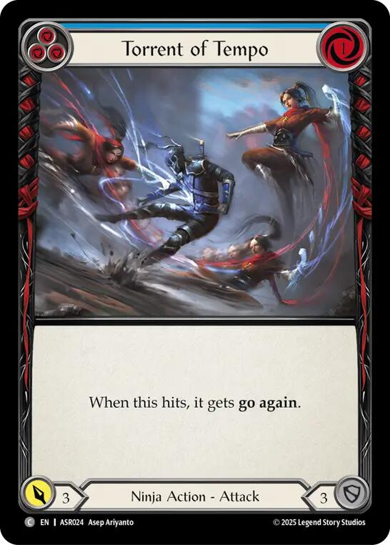 Torrent of Tempo (Blue) [ASR024] (Armory Deck: Ira) | Boutique FDB TCG