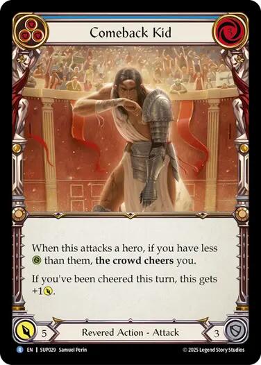 Comeback Kid (Blue) [SUP029] (Super Slam)  Rainbow Foil | Boutique FDB TCG