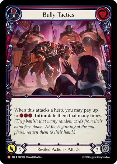 Bully Tactics [SUP081] (Super Slam)  Rainbow Foil | Boutique FDB TCG