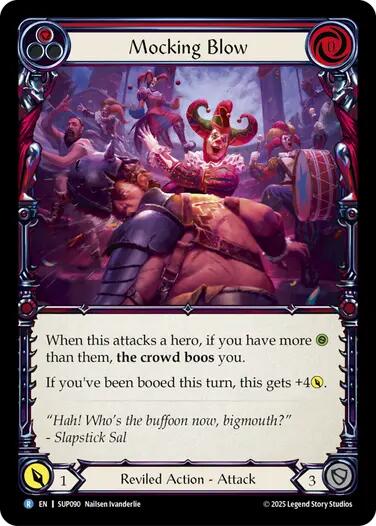 Mocking Blow (Red) [SUP090] (Super Slam)  Rainbow Foil | Boutique FDB TCG