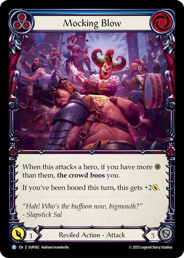 Mocking Blow (Blue) [SUP092] (Super Slam) | Boutique FDB TCG