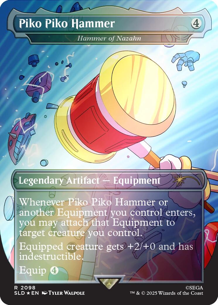 Piko Piko Hammer - Hammer of Nazahn (Rainbow Foil) [Secret Lair Drop Series] | Boutique FDB TCG