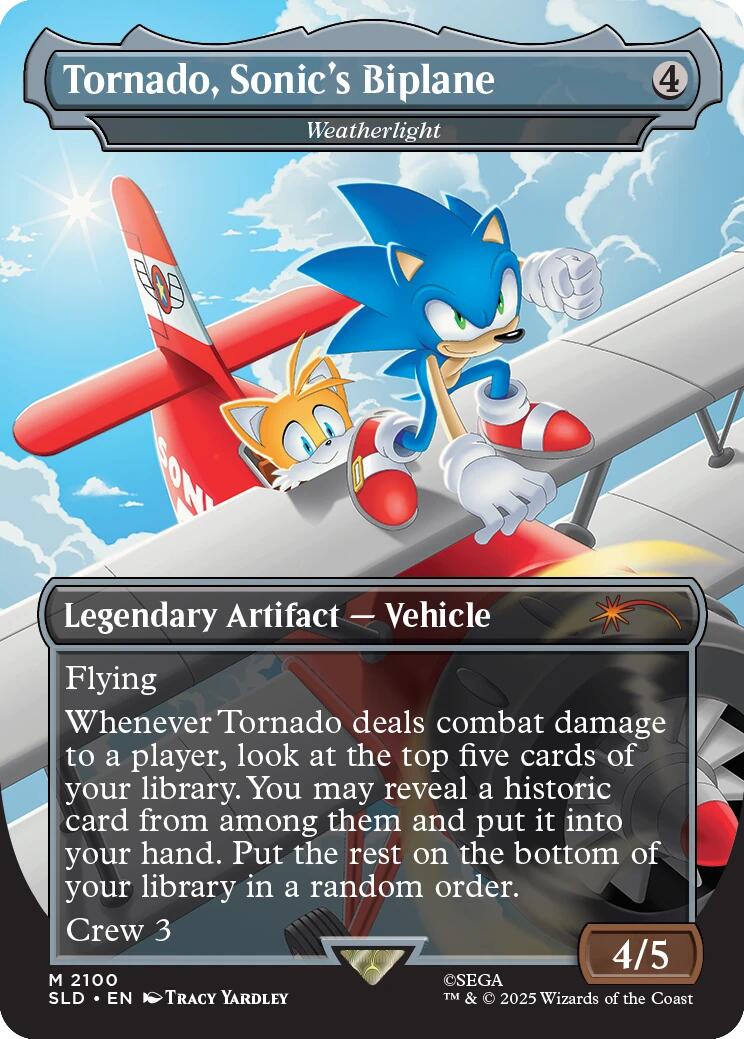 Tornado, Sonic's Biplane - Weatherlight [Secret Lair Drop Series] | Boutique FDB TCG