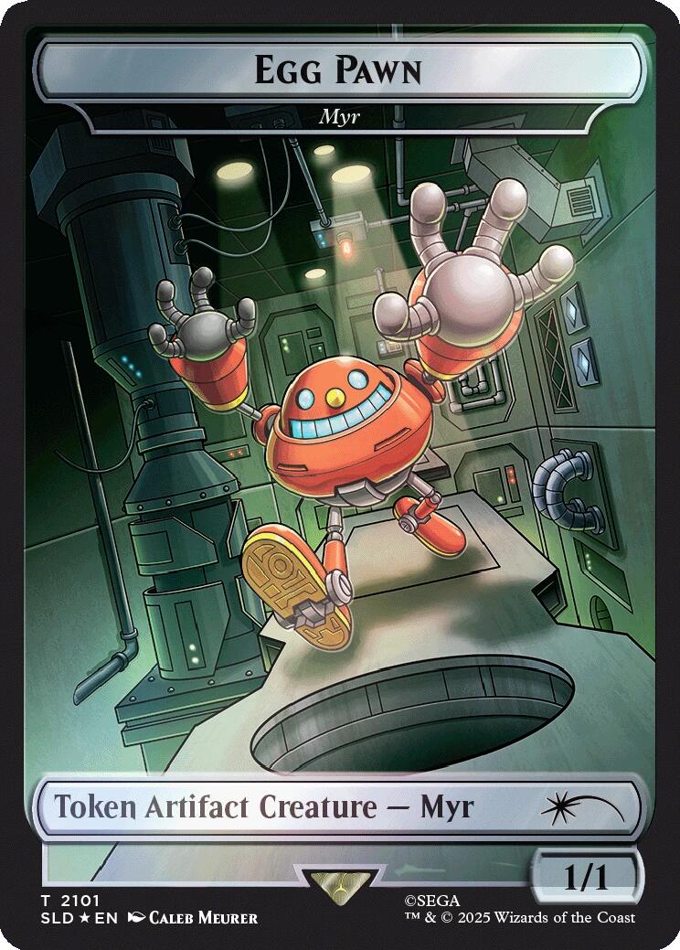 Egg Pawn - Myr Token (Rainbow Foil) [Secret Lair Drop Series] | Boutique FDB TCG