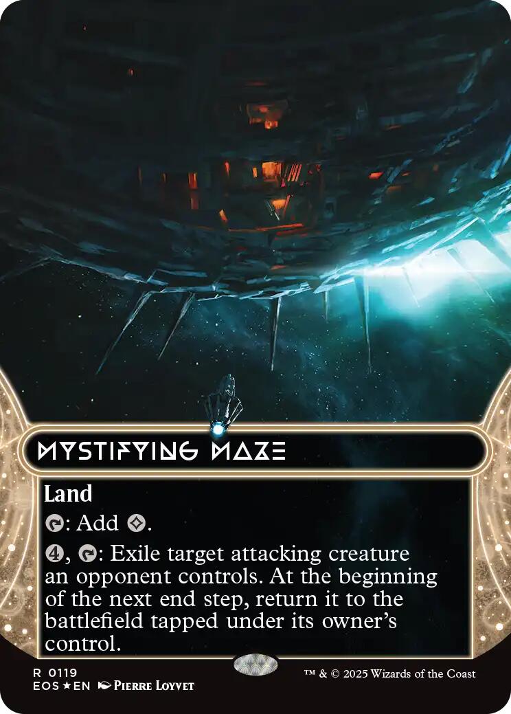 Mystifying Maze (0119) (Borderless) (Galaxy Foil) [Edge of Eternities: Stellar Sights] | Boutique FDB TCG