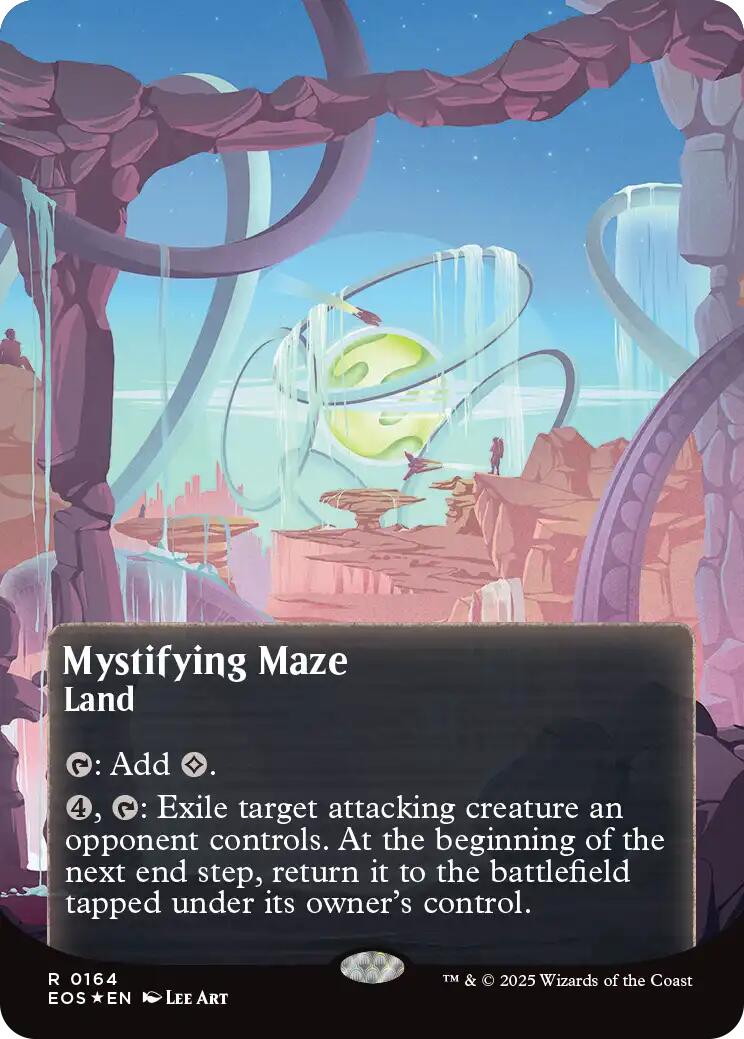 Mystifying Maze (0164) (Borderless) (Galaxy Foil) [Edge of Eternities: Stellar Sights] | Boutique FDB TCG