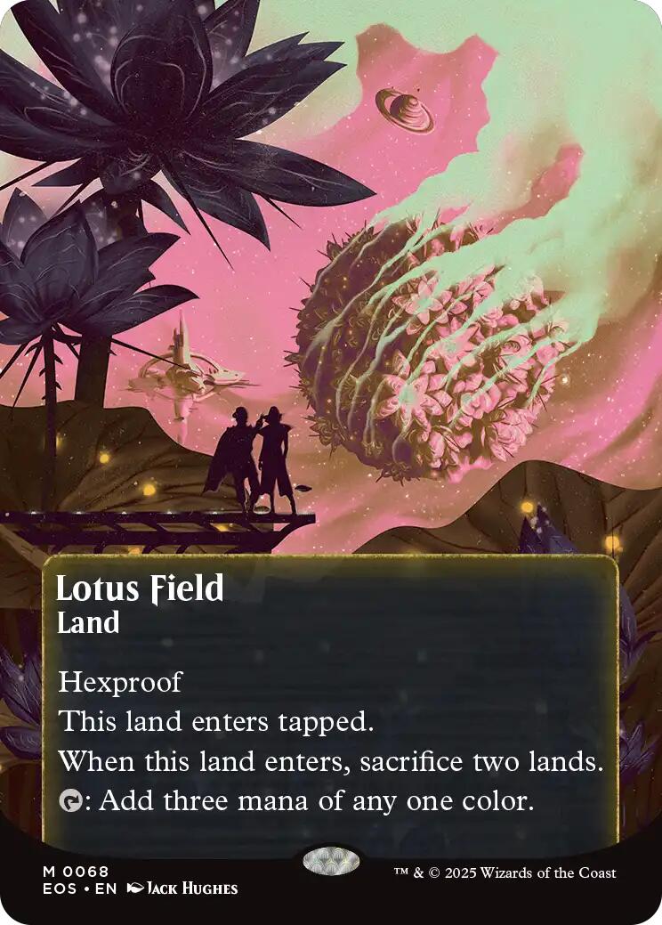 Lotus Field (0068) (Borderless) [Edge of Eternities: Stellar Sights] | Boutique FDB TCG