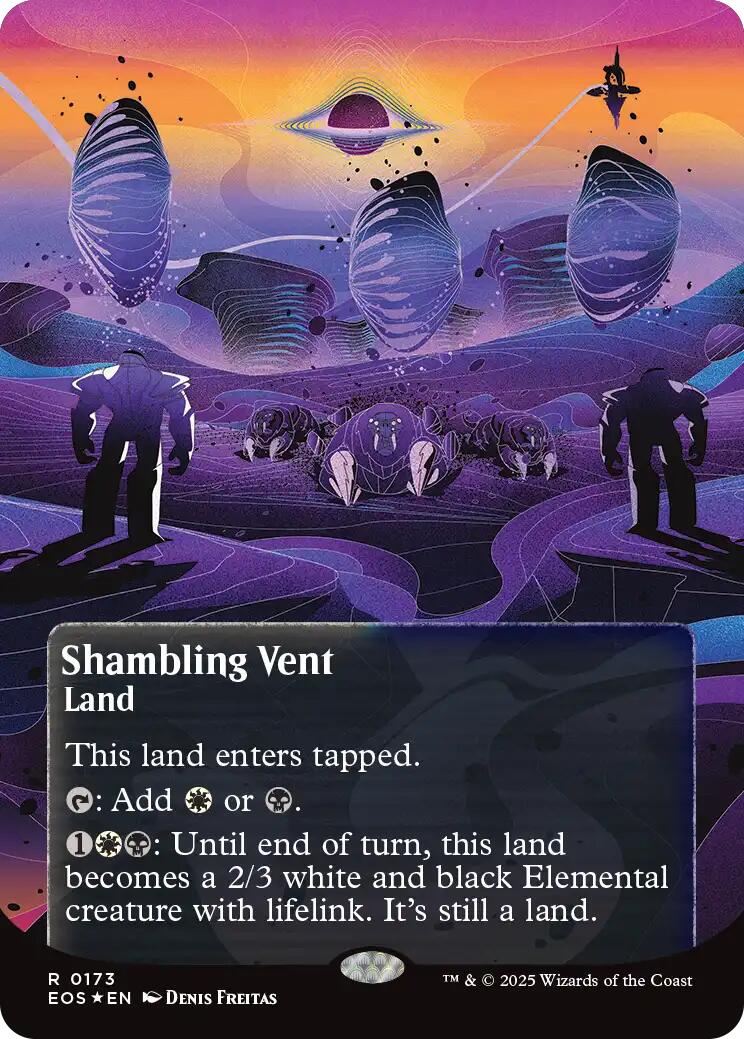 Shambling Vent (0173) (Borderless) (Galaxy Foil) [Edge of Eternities: Stellar Sights] | Boutique FDB TCG