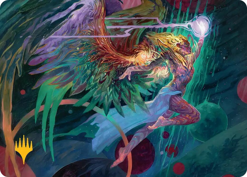Exalted Sunborn Art Card (Gold-Stamped Signature) [Edge of Eternities Art Series] | Boutique FDB TCG