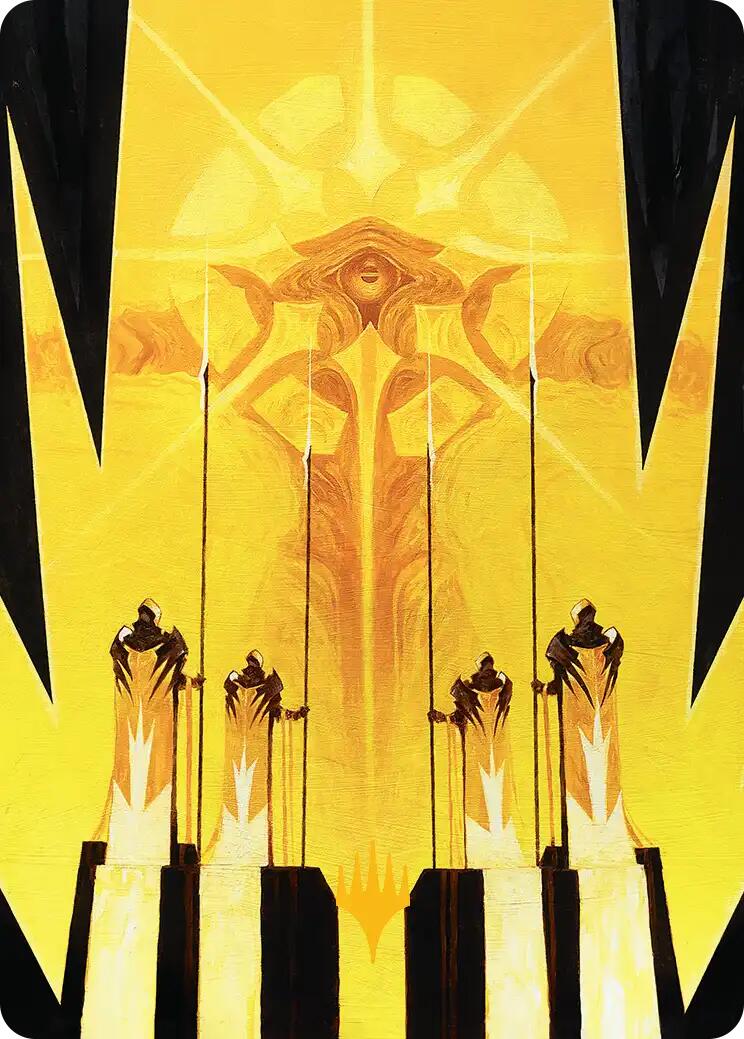 Hardlight Containment Art Card (Gold-Stamped Planeswalker Symbol) [Edge of Eternities Art Series] | Boutique FDB TCG