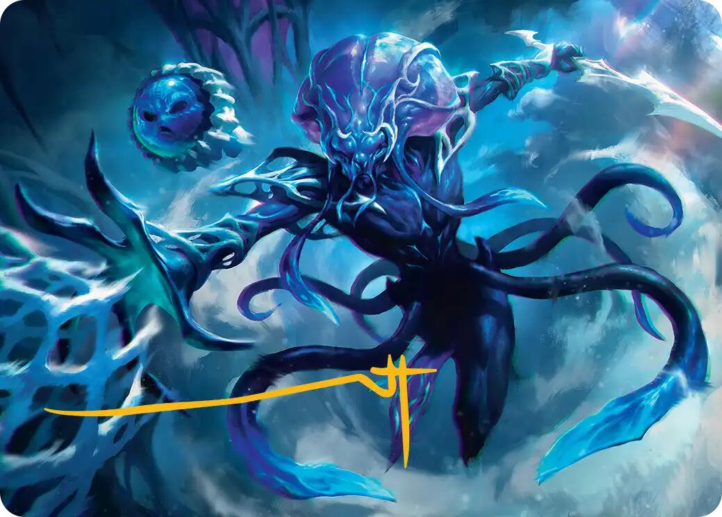 Illvoi Galeblade Art Card (Gold-Stamped Signature) [Edge of Eternities Art Series] | Boutique FDB TCG