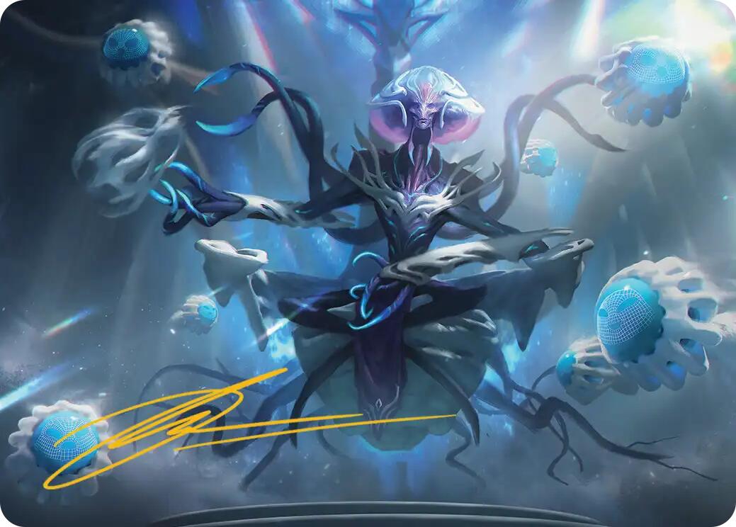Mm'menon, the Right Hand Art Card (Gold-Stamped Signature) [Edge of Eternities Art Series] | Boutique FDB TCG