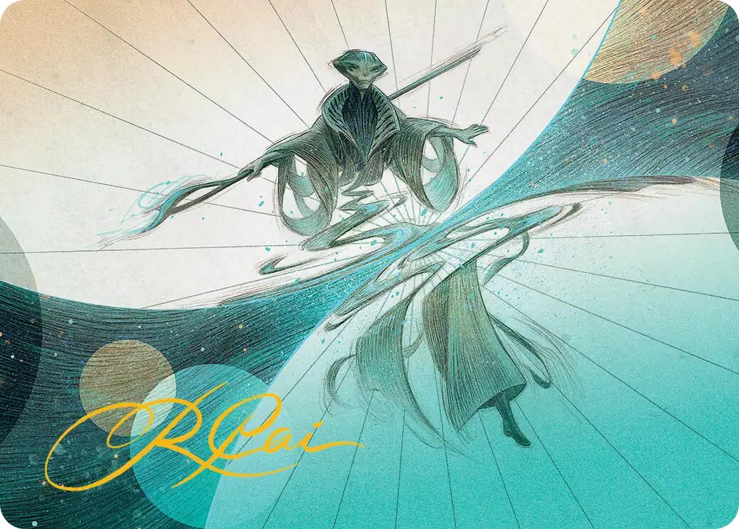 Weftwalking Art Card (Gold-Stamped Signature) [Edge of Eternities Art Series] | Boutique FDB TCG