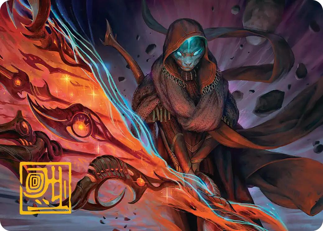 Weftstalker Ardent Art Card (Gold-Stamped Signature) [Edge of Eternities Art Series] | Boutique FDB TCG