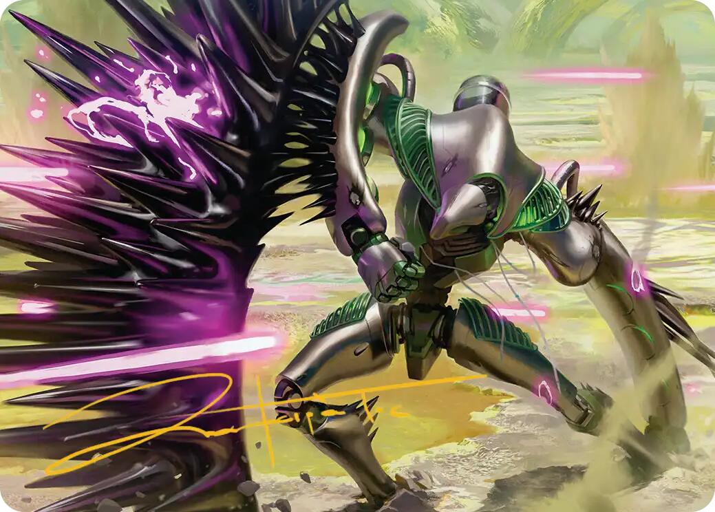Tapestry Warden Art Card (Gold-Stamped Signature) [Edge of Eternities Art Series] | Boutique FDB TCG