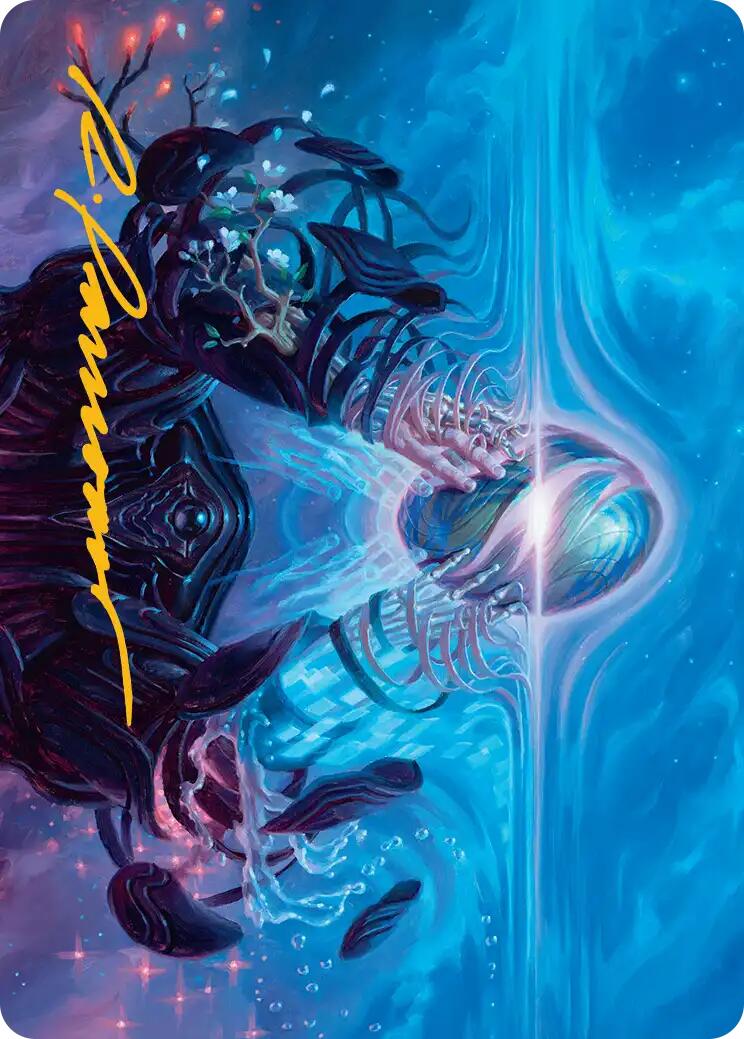The Endstone Art Card (Gold-Stamped Signature) [Edge of Eternities Art Series] | Boutique FDB TCG