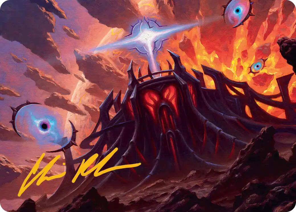 Secluded Starforge Art Card (Gold-Stamped Signature) [Edge of Eternities Art Series] | Boutique FDB TCG