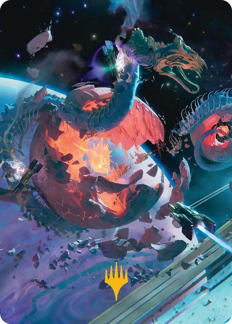 Scavenger Grounds Art Card (47/54) (Gold-Stamped Planeswalker Symbol) [Edge of Eternities Art Series] | Boutique FDB TCG