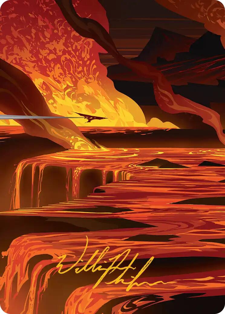 Blast Zone Art Card (Gold-Stamped Signature) [Edge of Eternities Art Series] | Boutique FDB TCG