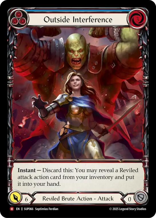 Outside Interference (Extended Art) [SUP066] (Super Slam)  Cold Foil | Boutique FDB TCG