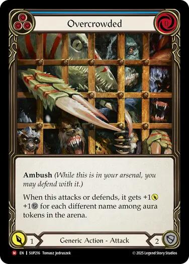 Overcrowded [SUP216] (Super Slam)  Rainbow Foil | Boutique FDB TCG