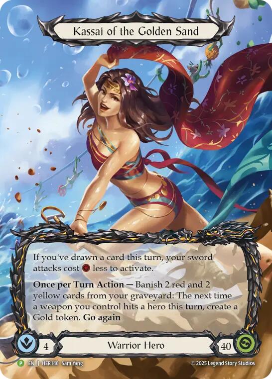 Kassai of the Golden Sand [HER146] (Promo)  Rainbow Foil | Boutique FDB TCG