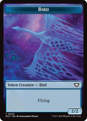 Bird // Golem (0012) Double-Sided Token [Edge of Eternities Commander Tokens] | Boutique FDB TCG