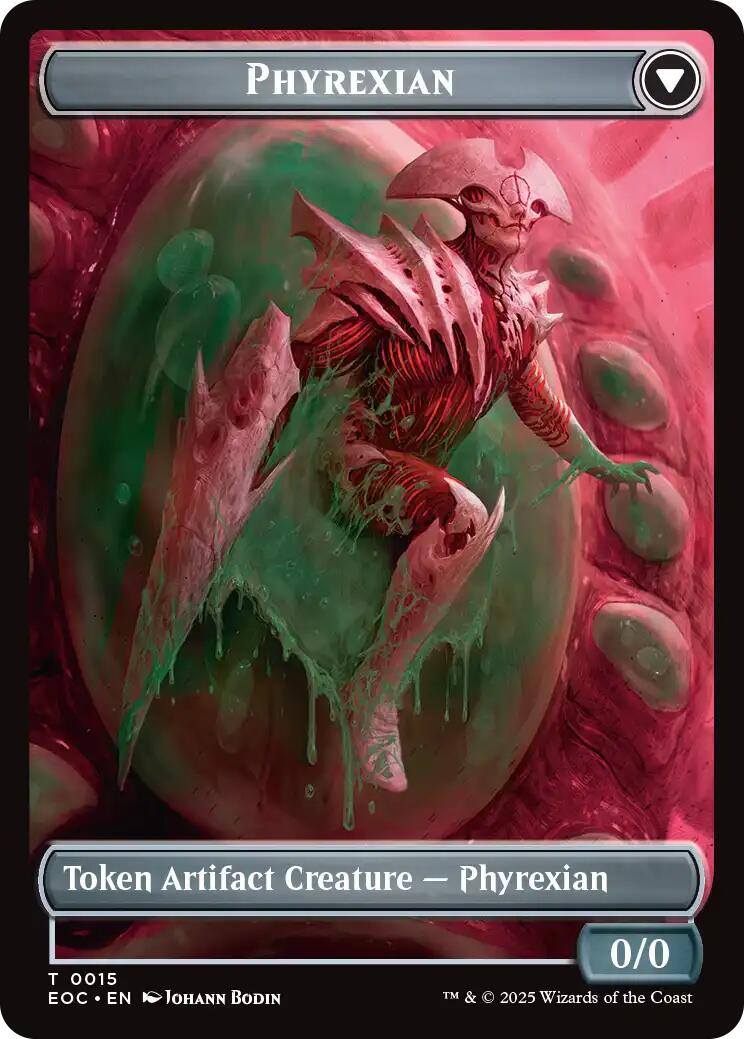 Incubator // Phyrexian Double-Sided Token [Edge of Eternities Commander Tokens] | Boutique FDB TCG