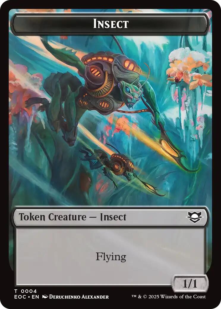 Insect // Elemental (0008) Double-Sided Token [Edge of Eternities Commander Tokens] | Boutique FDB TCG