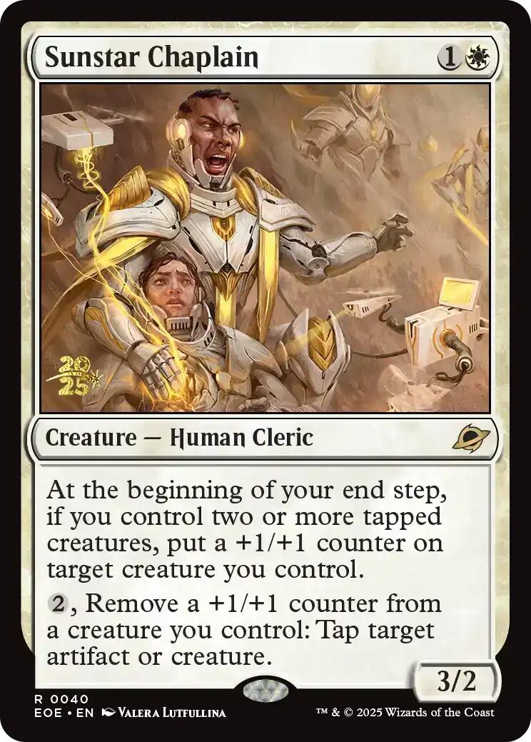 Sunstar Chaplain [Edge of Eternities Prerelease Promos] | Boutique FDB TCG