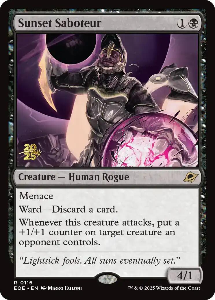 Sunset Saboteur [Edge of Eternities Prerelease Promos] | Boutique FDB TCG