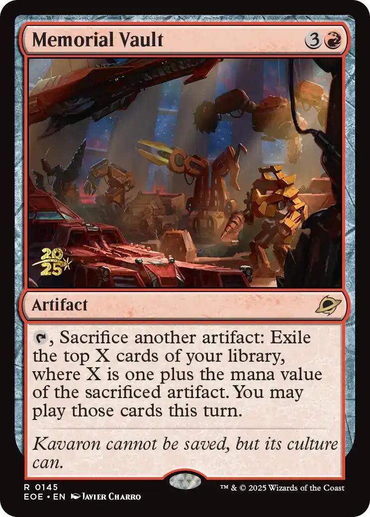 Memorial Vault [Edge of Eternities Prerelease Promos] | Boutique FDB TCG