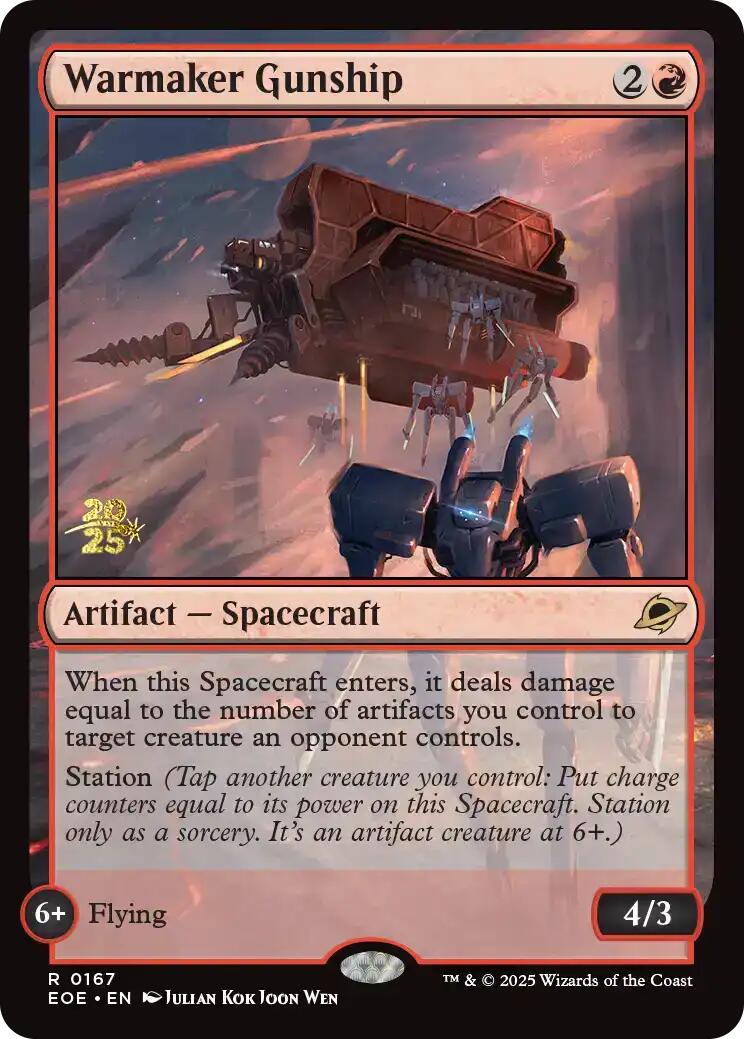 Warmaker Gunship [Edge of Eternities Prerelease Promos] | Boutique FDB TCG