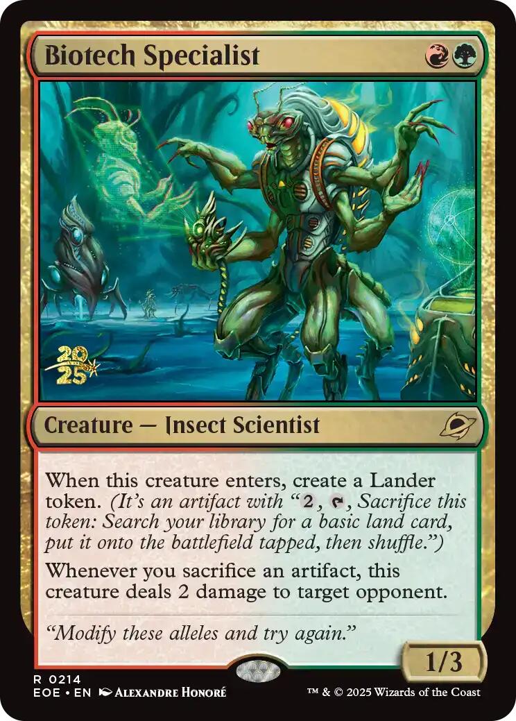 Biotech Specialist [Edge of Eternities Prerelease Promos] | Boutique FDB TCG