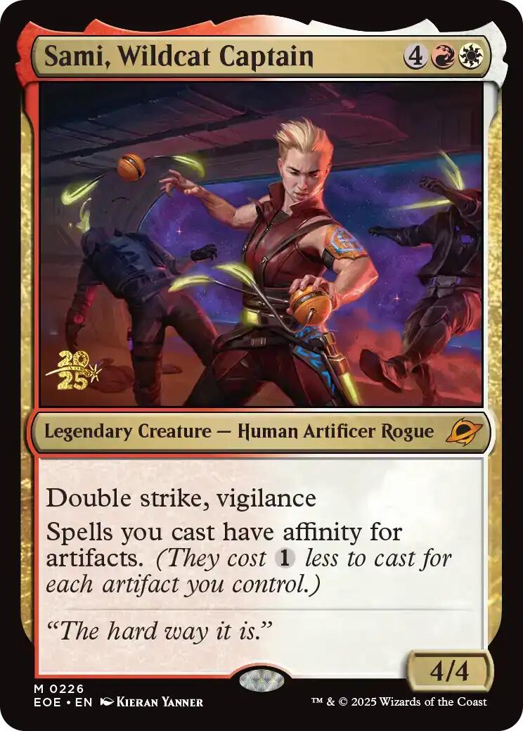 Sami, Wildcat Captain [Edge of Eternities Prerelease Promos] | Boutique FDB TCG