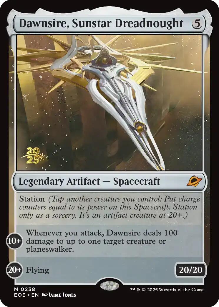 Dawnsire, Sunstar Dreadnought [Edge of Eternities Prerelease Promos] | Boutique FDB TCG