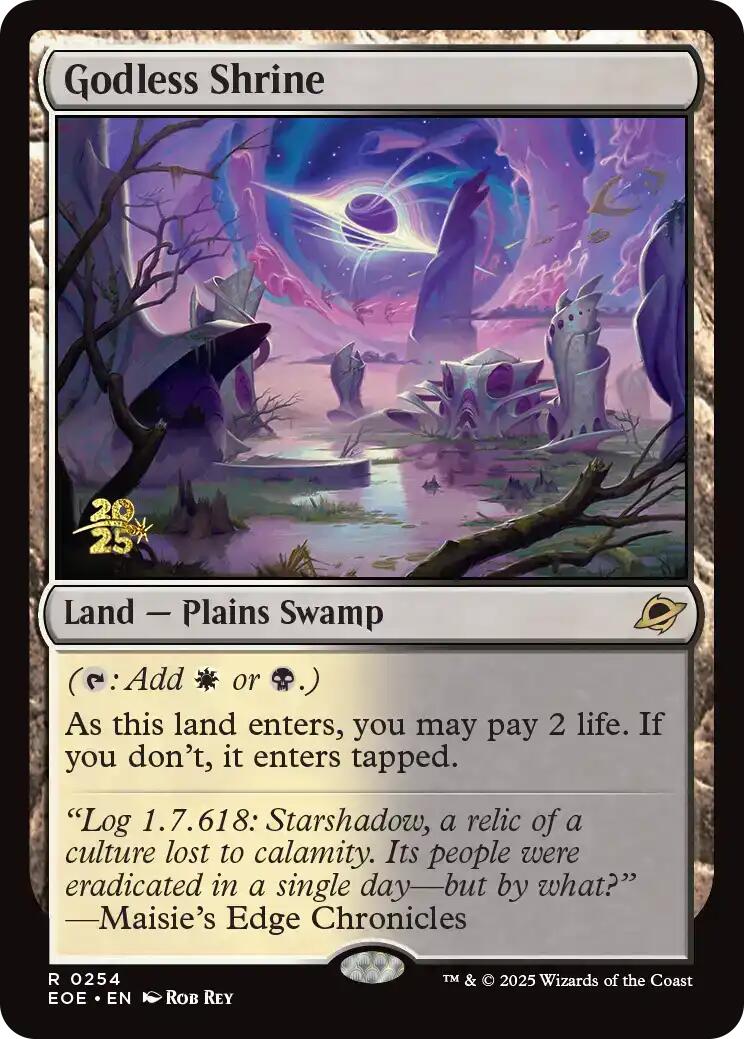 Godless Shrine [Edge of Eternities Prerelease Promos] | Boutique FDB TCG