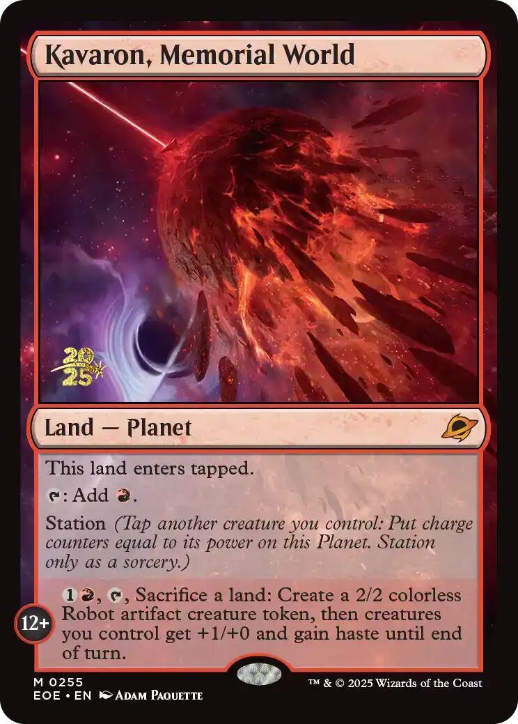 Kavaron, Memorial World [Edge of Eternities Prerelease Promos] | Boutique FDB TCG