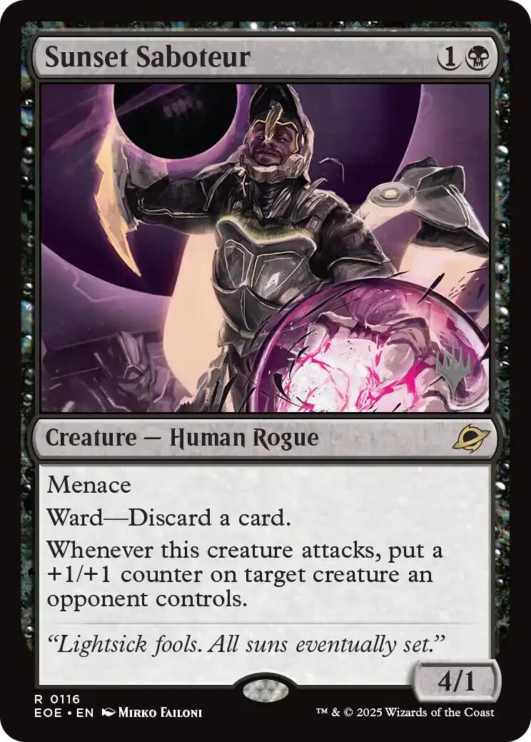 Sunset Saboteur [Edge of Eternities Promo Pack] | Boutique FDB TCG