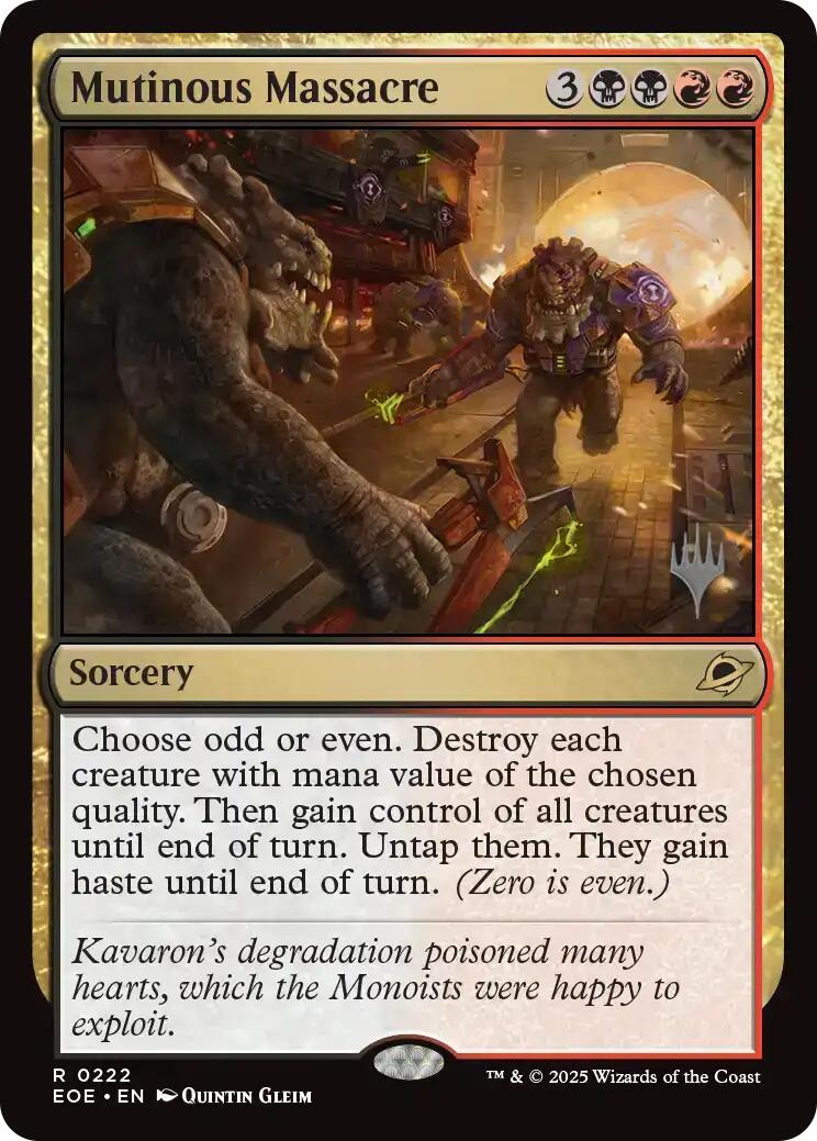 Mutinous Massacre [Edge of Eternities Promo Pack] | Boutique FDB TCG