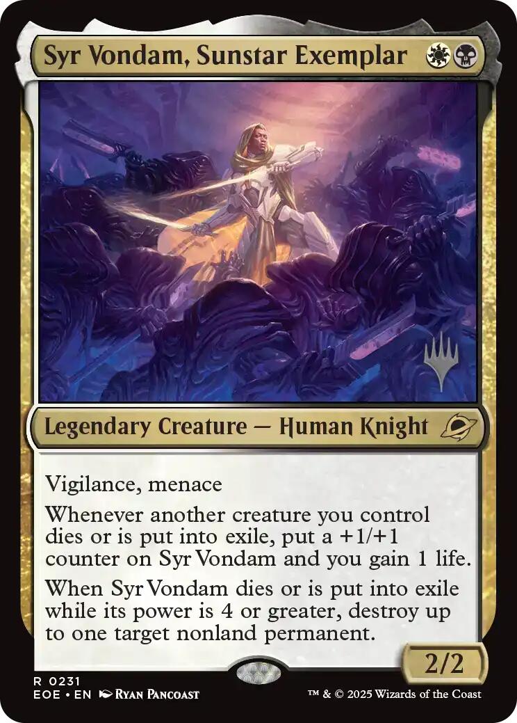 Syr Vondam, Sunstar Exemplar [Edge of Eternities Promo Pack] | Boutique FDB TCG
