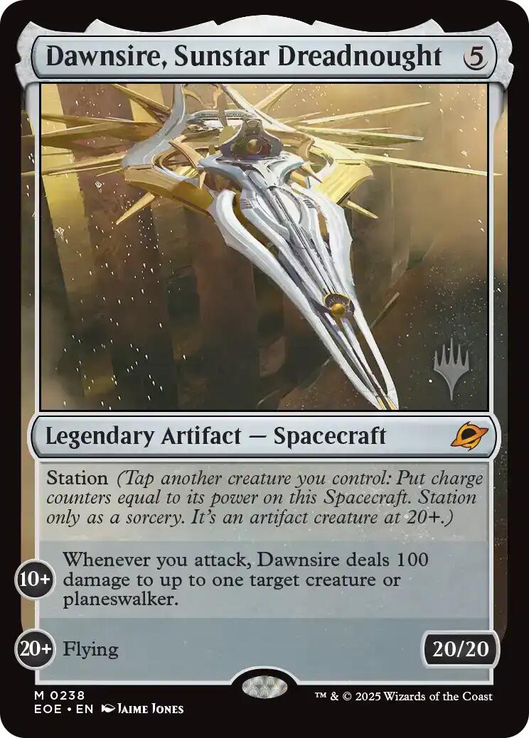 Dawnsire, Sunstar Dreadnought [Edge of Eternities Promo Pack] | Boutique FDB TCG