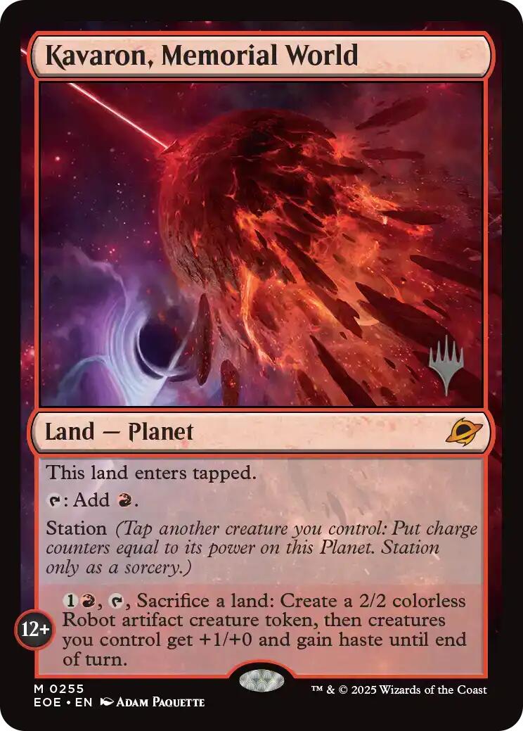 Kavaron, Memorial World [Edge of Eternities Promo Pack] | Boutique FDB TCG