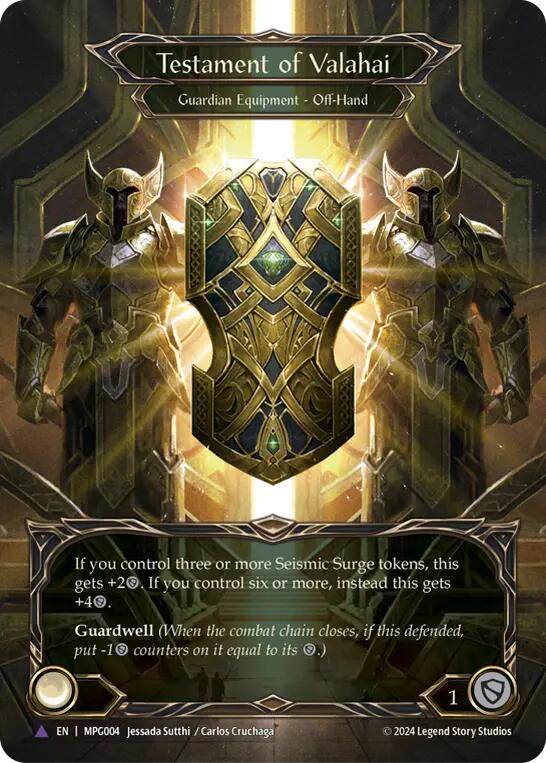 Testament of Valahai (Marvel Cold Foil) [MPG004] (Mastery Pack Guardian)  Cold Foil | Boutique FDB TCG