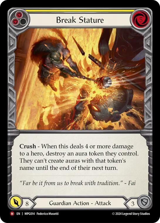 Break Stature [MPG014] (Mastery Pack Guardian)  Rainbow Foil | Boutique FDB TCG