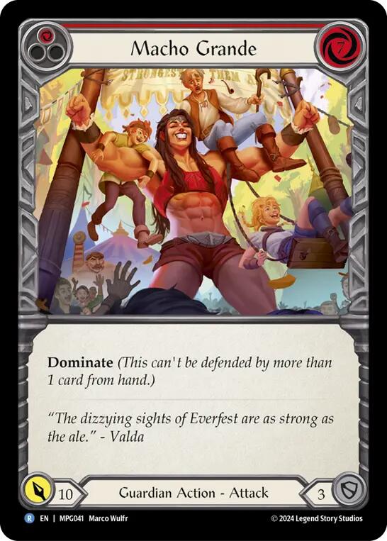 Macho Grande (Red) [MPG041] (Mastery Pack Guardian)  Rainbow Foil | Boutique FDB TCG